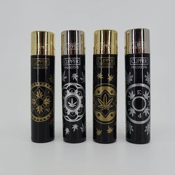 New Money Hemp Series Clipper Lighters - Set of 4