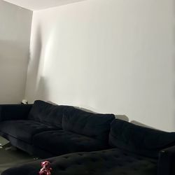 Black L Shape Couch