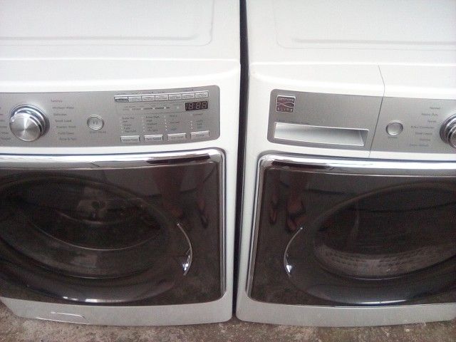 Like New Kenmore Front Loader Washer Dryer Gas Set Mega Size