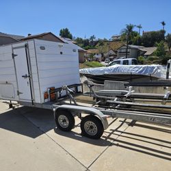 Custom Jet Ski Trailer with Locking Storage Enclosure – $3,000 OBO