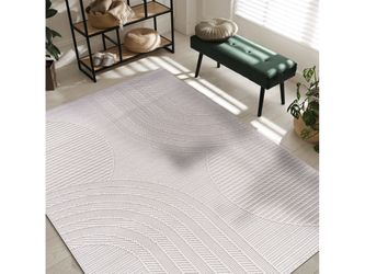 Goya Woven Non-Slip Minimalist Circular Geometry Indoor Area Rug