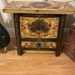 Small Wooden Oriental Furniture Piece