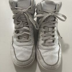 White Adidas High Tops