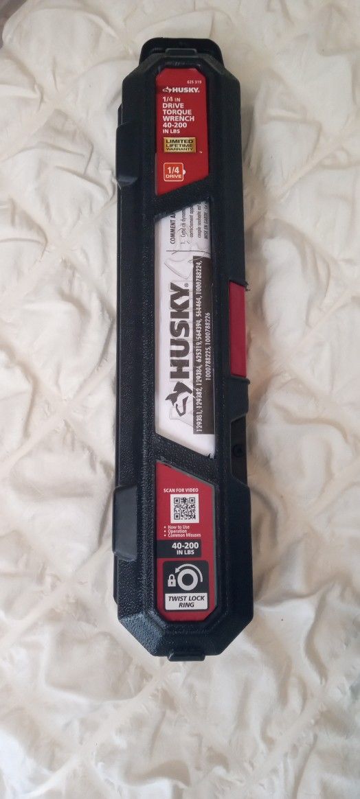1/4 Drive torque wrench 40-200lbs Husky