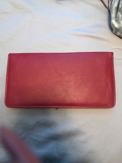 Red leopard wallet