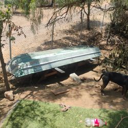 12 Ft.  Flat Bottom Aluminum Boat With Trailer 