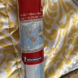 Laminated World Map  40x56 new