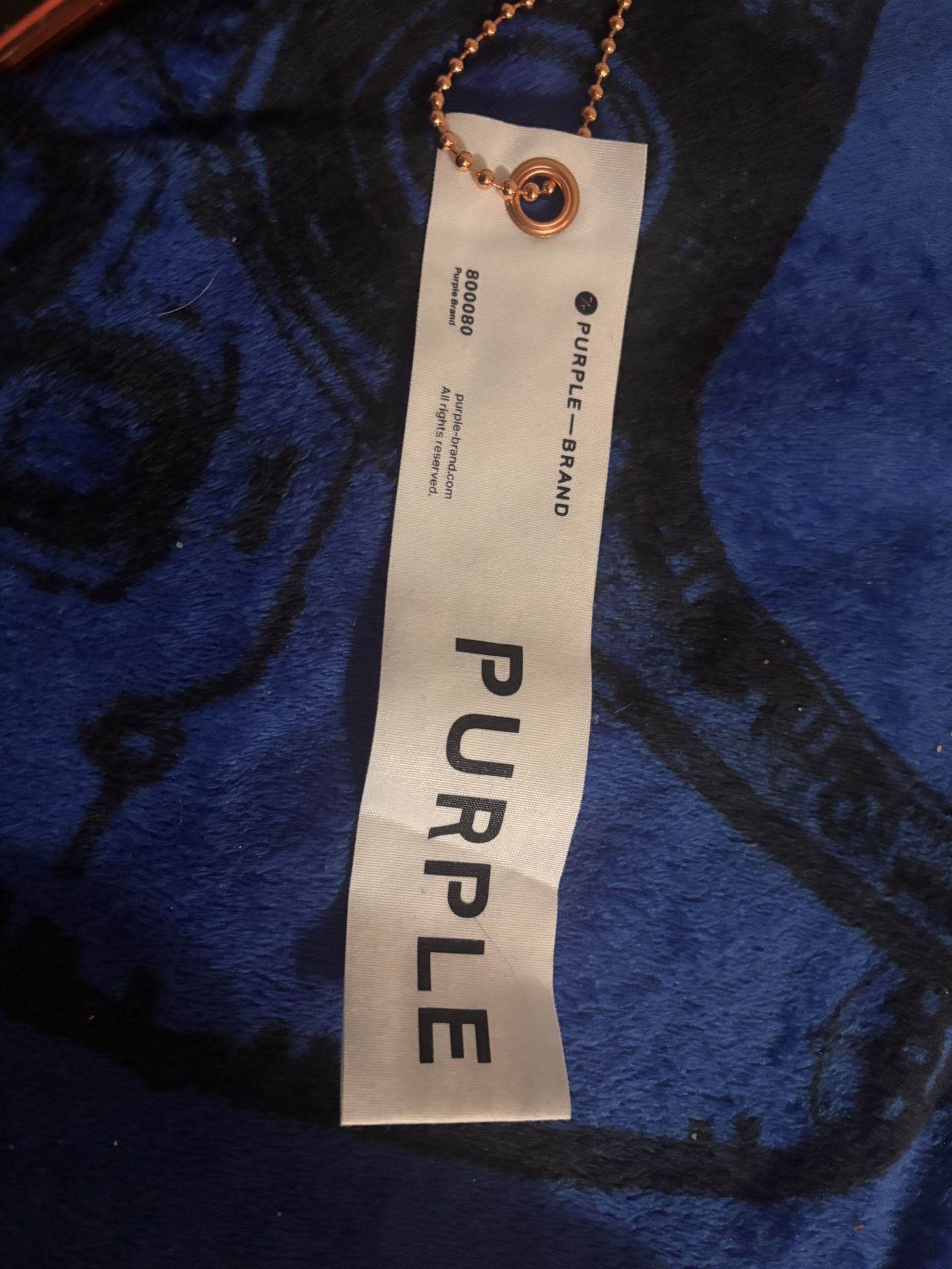 Purple brand tag