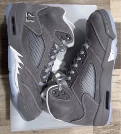 Jordan retro 5 wolf grey