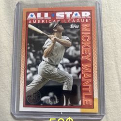 Topps All Star Mickey Mantle /25