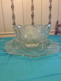 Punch Bowl & Platter