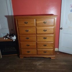 Chest Of Drawers W/ Matching Bedside Table and portable Heater