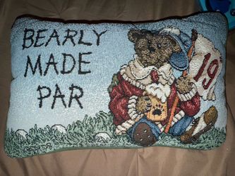 Vintage Boyds Bears & Friends Tapestry Throw Pillow