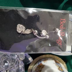 New Heart belly button ring