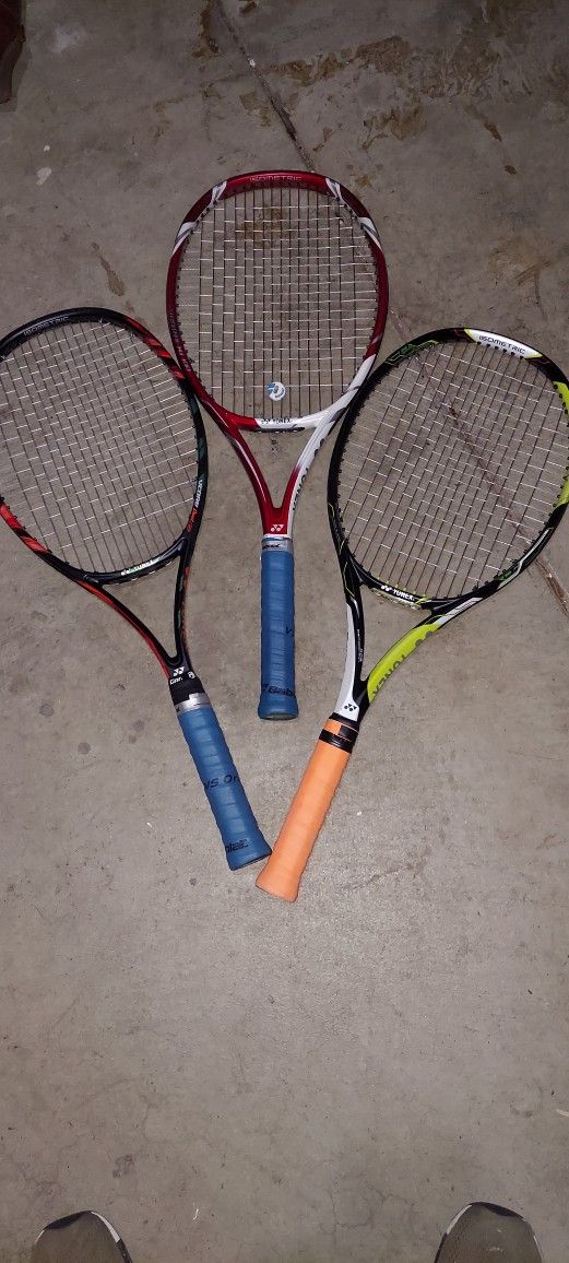 3 Yonex Tennis Racket Like New