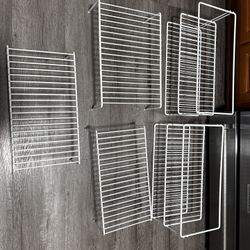 5 pc kitchen shelves/ cabinet organizers / metal