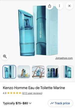 Kenzo Homme Eau de Toilette Marine 3.7 FL OZ (NEW)