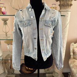 New Love Tree Blue Denim Jacket