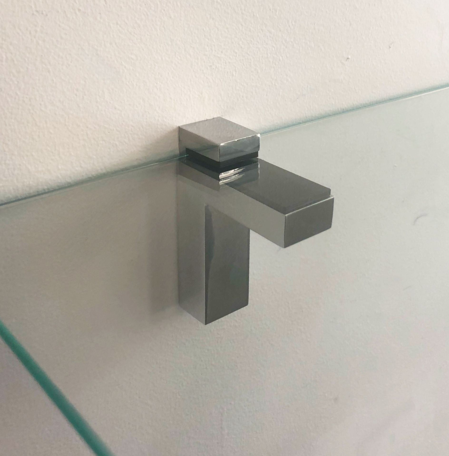 stainless steel modern wall bracket for glass shelves