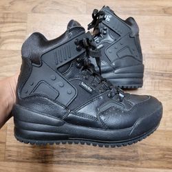 Sumikko Black Leather Upper Boots Shoes Size 5