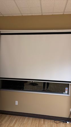 Large Wall-Mounted Projector Screen