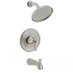 American Standard Rumson Single-Handle 1-Spray Tub and Shower Faucet with 1.8 GPM in Brushed Nickel (Valve Not Included)=S2-357
