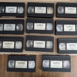 Lot Of 11 Pokemon VHS; Pikachu, Waterblast, Snorlax, Tournament 