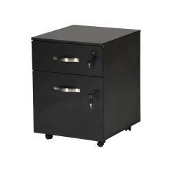 Homy Casa KASSADIN 15.75" W x 17.32" D x 21.54" H Mobile File Cabinet for Home Office