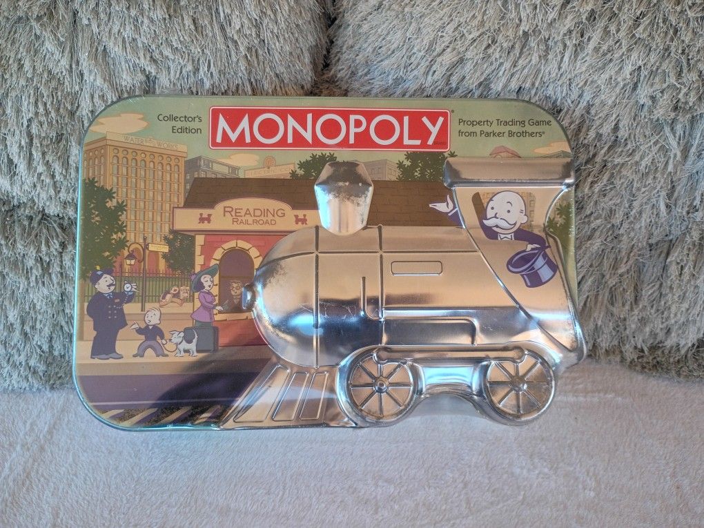 MONOPOLY Reading Railroad  Collector's Edition. Never used. Game pieces sealed