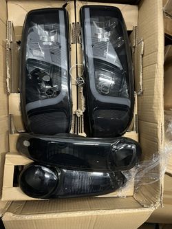 01-06 Gmc Denali Smoked Headlights