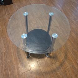 Glass Side Table