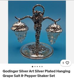Godinger silver art  vintage salt shaker