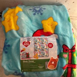 Care Bears Christmas Throw Blanket