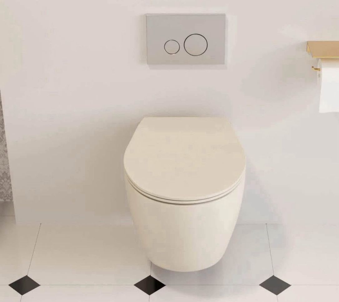 LIBERTY Wall-Hung Elongated Toilet, 1.1/1.6GPF Dual-Flush New in box