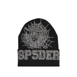 Black Sp5der Beanie 