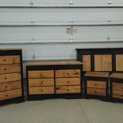 Modern - Rustic 5 piece Queen Bedroom Set