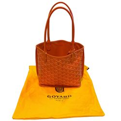 Goyard Orange Goyardine Anjou Mini Bag