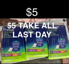 Adult liners $5 take all