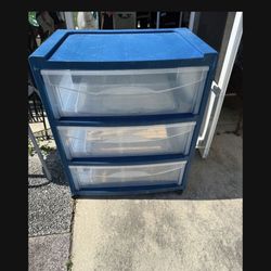 Large Sterilite Three Drawer Storage on  Wheels