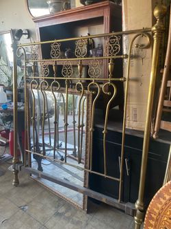 Brass headboard