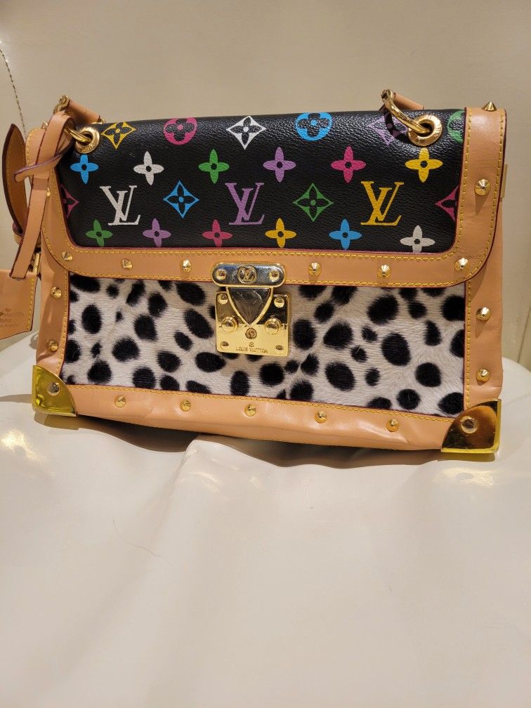 LV women's Bag, Multicolor,  Dalmatian. 