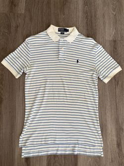 Ralph Lauren Men’s Size S Blue Pin Striped Polo Shirt