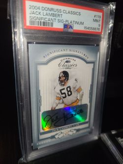 Jack Lambert donruss autograph card /25