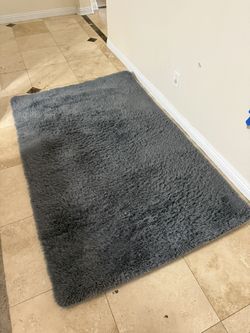 Grey 4x6 Washable Area Rug