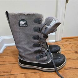 sorel tivoli womens 9.5 lace up boots