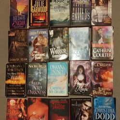 20 Paperback books-romance, vampires, witches, magic & more