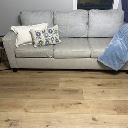 Gray Pottery Barn Sleeper Sofa 