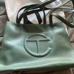 Telfar Large Green Shopping Bag