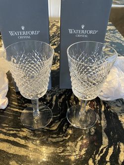 Waterford crystal goblets.