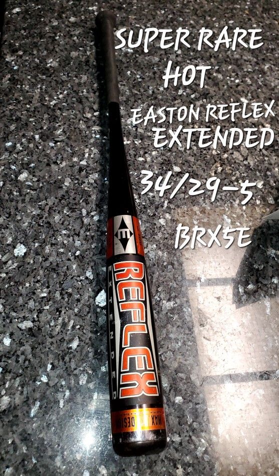 SUPER RARE HOT 1997 EASTON REFLEX EXTENDED 34/29-5 BASEBALL BAT
